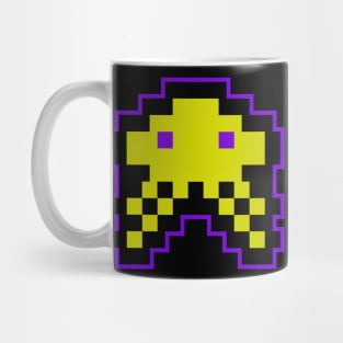 Yellow Alien 8 Bit Mug